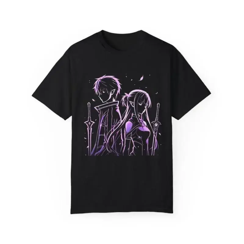 Kirito & Asuna Anime Shirt: Sword Art Online Unisex TeeFather's Day GiftSunset Valley Store1