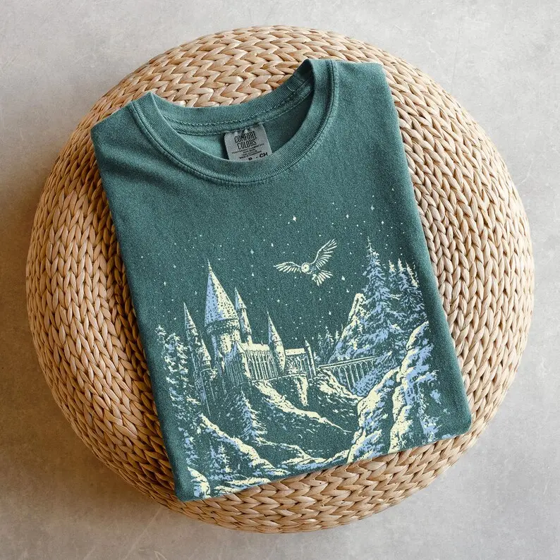Comfort Colors Magical Book TShirt, Bookish T-Shirt, Wizarding World Tee, Magical School TShirt, Fantasy Lover Gift, Universal Studios Tee