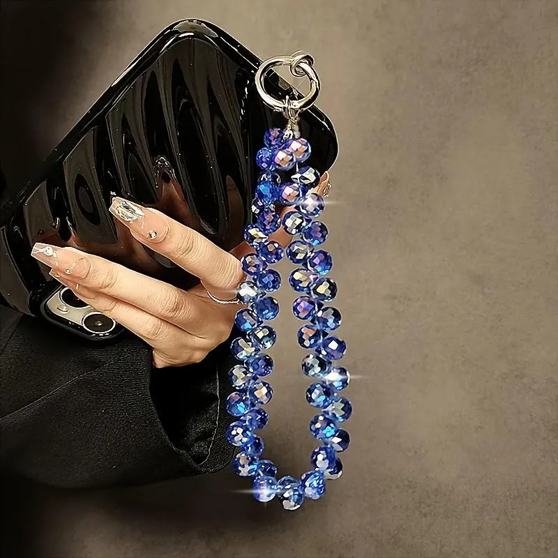 Fashionable Phone Chain, Luxury Crystal Phone Lanyard, Short Phone Strap for Women & Girls, Mobile Phone Case Keychain Bag Pendant Jewelry, Phone Decoration, Cell Phone Charm, Phone Accessories, Cellphone Accessories