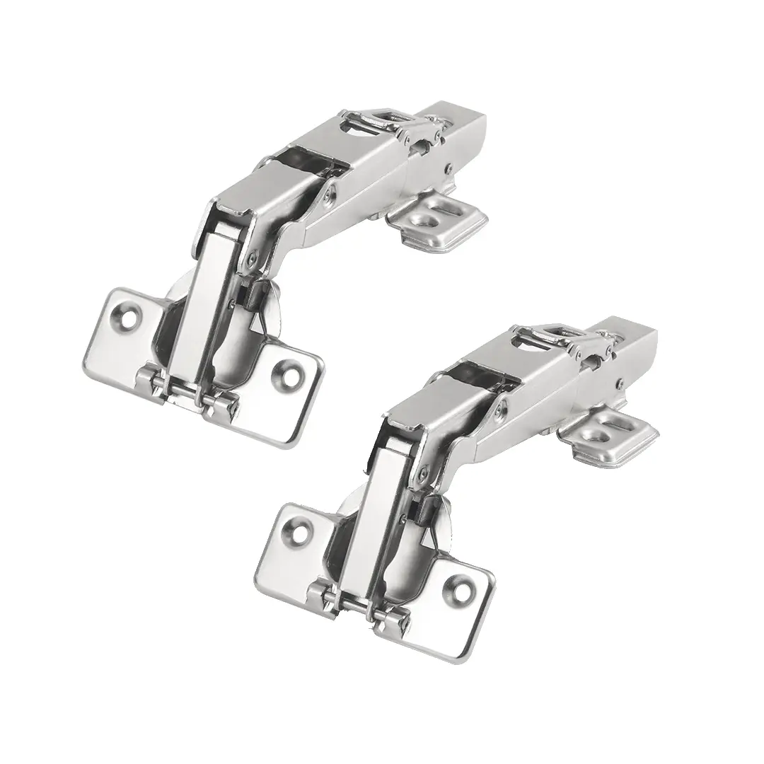 GJANSH Corner Cabinet Hinge Bifold 165 Degree Lazy Susan Door Hinge 48mm Full Overlay Soft Close Hinges Concealed Hydraulic Hinges Adjustable Mounting Frameless 2 Pcs /1 Pair Full Overlay