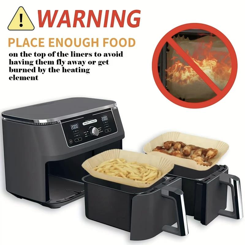 Air Fryer Paper Liners, 100PCS Non-stick Oil Resistant Air Fryer Parchment Paper Liners, 8 Inch Air Fryer Liners Disposable, Airfryer Liners for 5-8QT Air fryer, Baking, Roasting Microwave Bakeware Utensils Bakeware Utensils