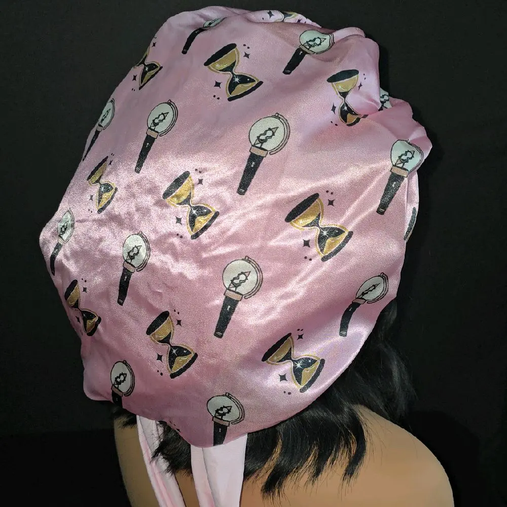 The Pirate Boy Group Themed Reversible Bonnet - Double Lined Satin for Hair Protection & Moisture Retention - Gentle on Edges & Stretchy Scrunch Band - Ideal for All Hair Types - Machine Washable