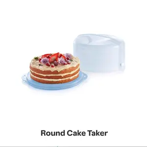 Tupperware Round Cake Taker - Simple Round Cake Taker Product Image Description