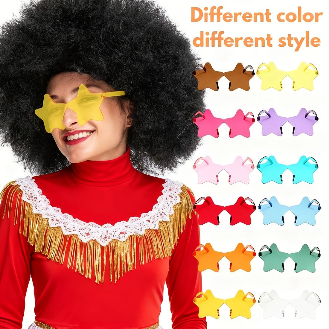 Discount Promotion on Colorful Curly Clown Wigs for Costume Parties, Complete with Funny Glasses And a Hairnet for Fans