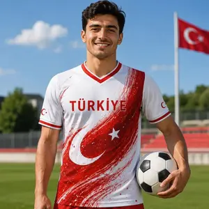 Personalized Turkey Soccer Jersey 2026, Custom Turkiye Football Shirt With Name Number, Turkish Fan Jersey Gift For Men Women