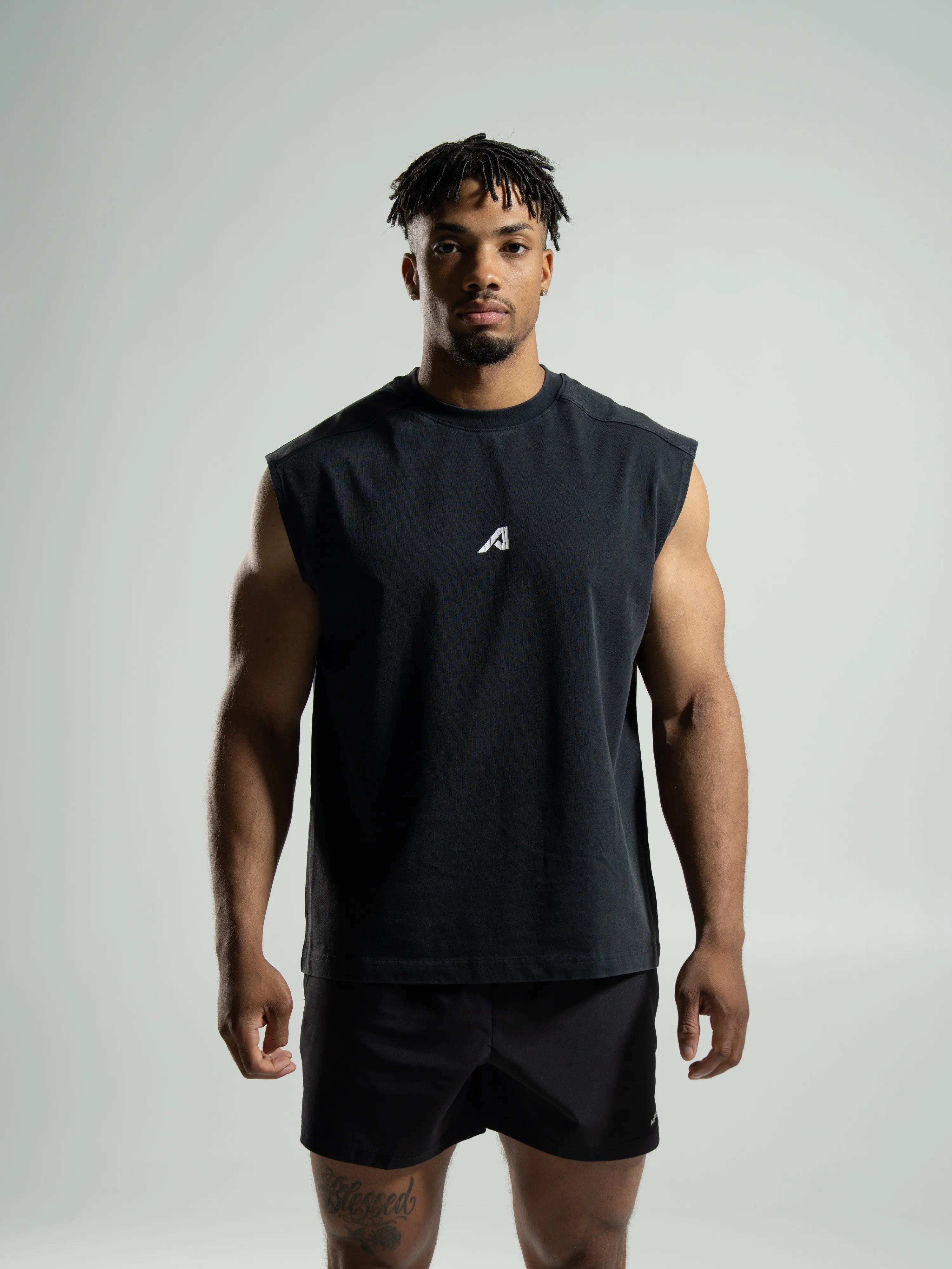 Alpha Tank - Washed Black