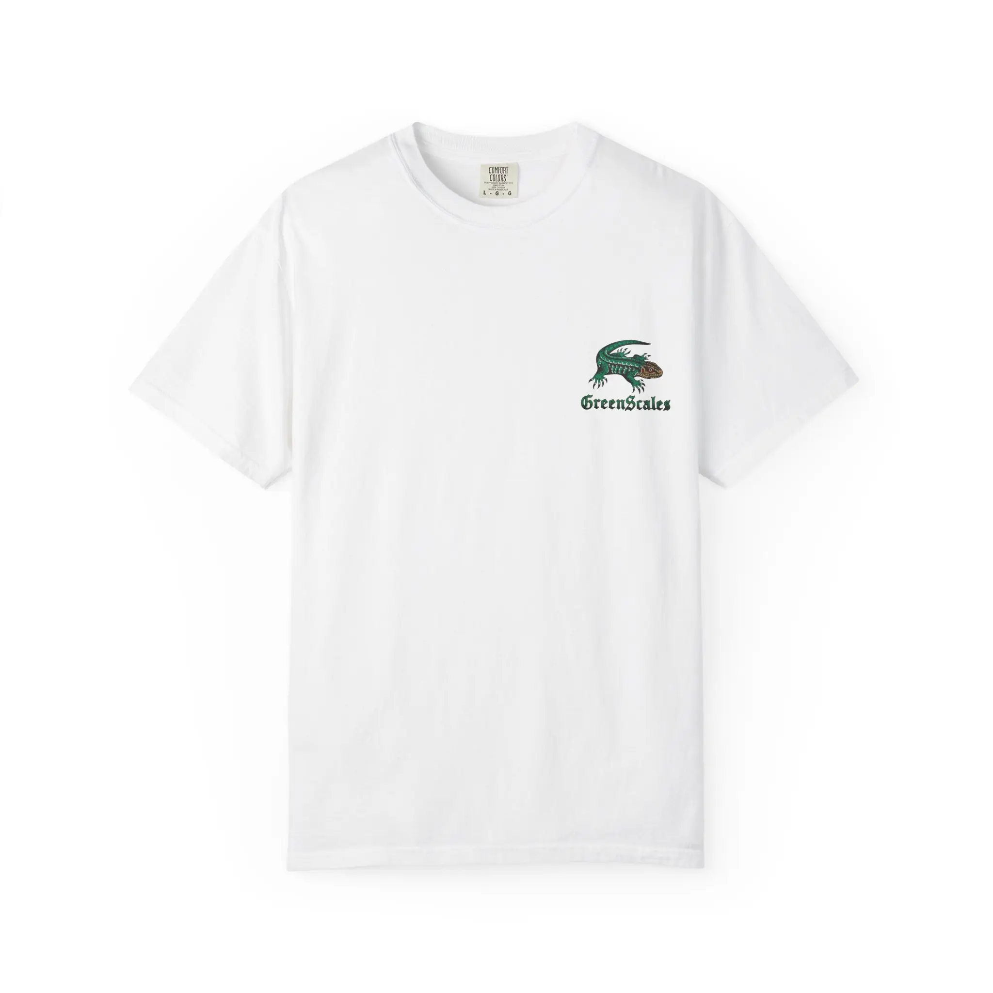 Green Scales Lizard T-Shirt | Green lizard graphic tee