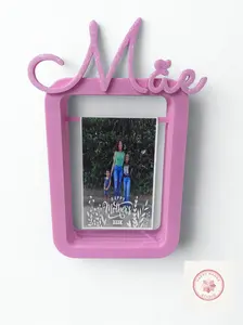 Personalized Picture Frame with "Mae" or MOM Design for Home Decor