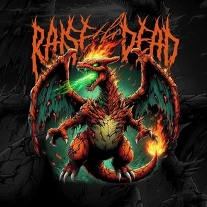 Zombie Charizard Pokemon TShirt