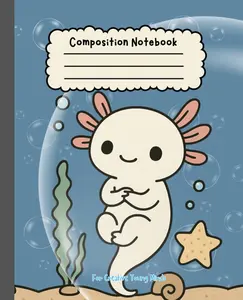 Cute Wide Ruled Composition Notebook for Kids — Fun School Notebook for Girls & Boys: 110 Pages – Perfect for School Notes, Stories, or Daily Practice
