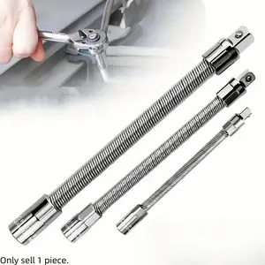 Universal Electric Wrench Sleeve, Bendable Flexible Shaft, Force Connecting Rod, Socket Wrench Tools with Extension Rod for Tight Spaces
