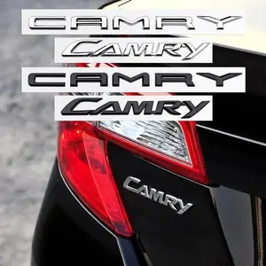 1pcs 3D ABS high quality for Camry car Letter front Emblem Rear tail trunk Decals badge sticker Decal styling auto Accessories