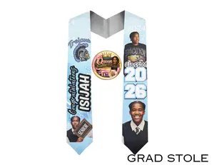 Custom Graduation Stole – Personalized Senior Stole – Graduation Ceremony Accessory