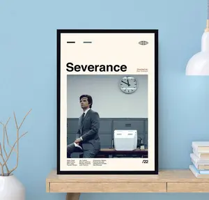 Severance Tv Series Poster, Severance Poster, Movie Poster, Vintage Poster, Modern Art, Midcentury Poster, Film Poster, Wall Art