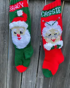 Personalized Christmas Stocking with Color and Picture Options