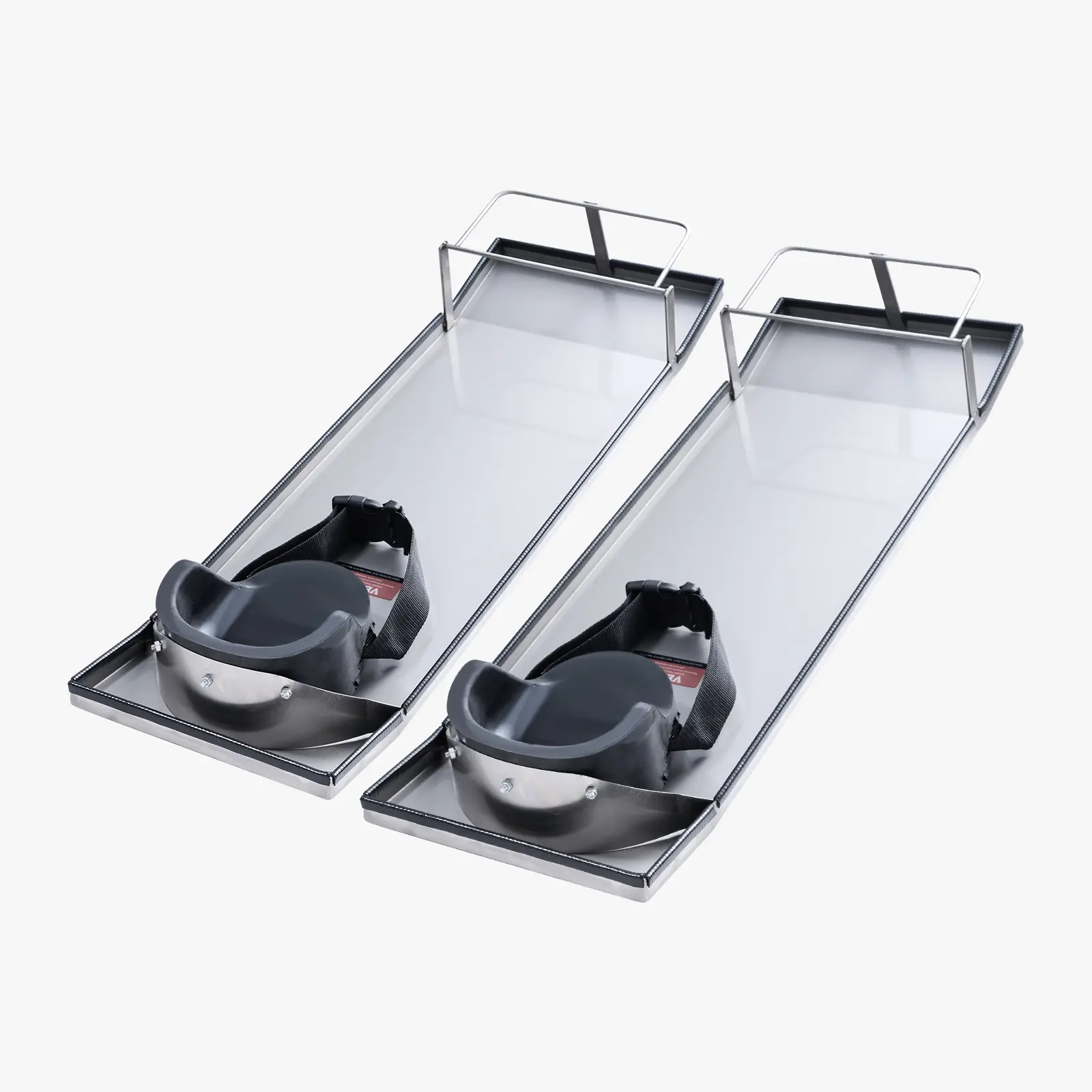 Spring new arrivals Concrete Knee Boards Stainless Steel, 30'' x 10'' Concrete Sliders, Knee Boards For Concrete, Concrete Knee Pads Moving Sliders, with Knee Pads & Board Straps for Cement and Concrete Finishing