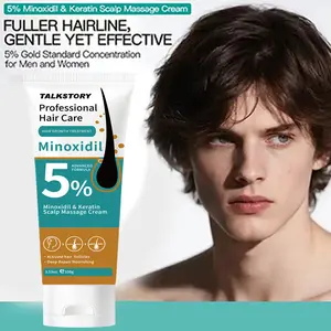 5% Minoxidil scalp nourishing cream — activates hair follicles, prevents hair loss, repairs hairline, hair care cream. Thin scalp at the crown, excessive hair loss and broken hairs, fragile roots—daily scalp care for men and women. Buy two, get one free