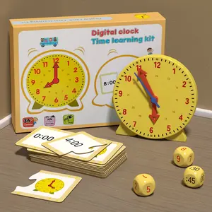 Time Clock Set for Kids, Montessori Educational Toy, Time Management Learning Tool, Ideal Gift for Boys & Girls, Perfect for School & Home Use, Learning Materials