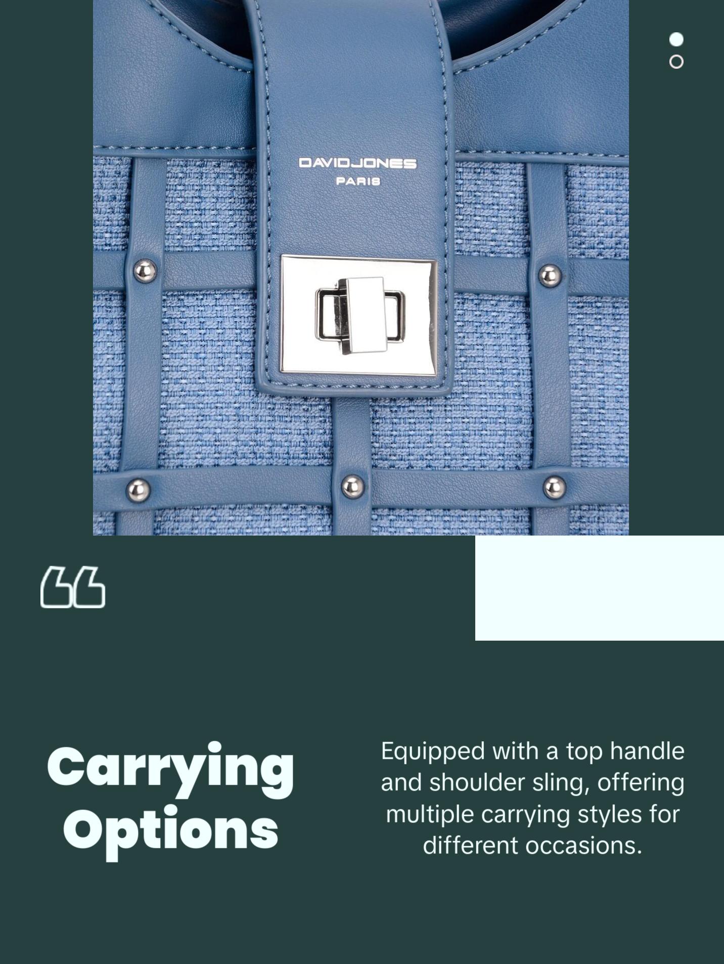 David Jones Rivet Decor Handbag bag tote bag tote bag