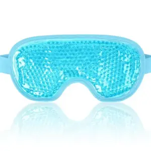 Reusable Cooling Eye Mask for Puffy Eyes, Migraine Relief, and Eye Fatigue - Gel Eye Mask with Cold Therapy and Eye Ice Packc