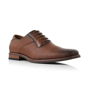 Ferro Aldo Javier classic square-toe texturized oxford dress shoes, in Espresso, Men's Size 6.5 - 13