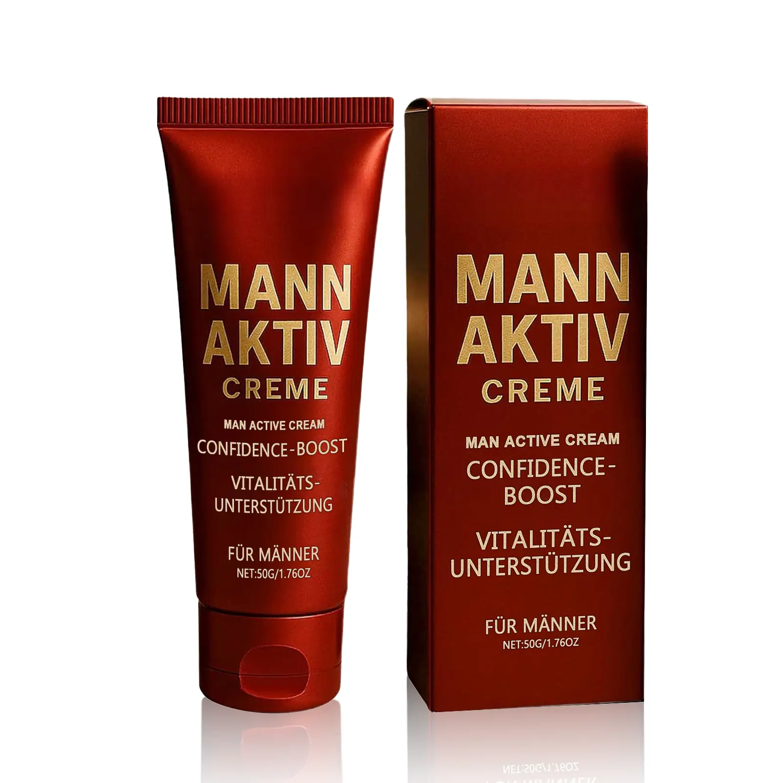 Men's Vitality Cream, Nourishing Moisturizer for Daily Skin Care, Hydrating External Use Face & Body Cream for Men's Grooming