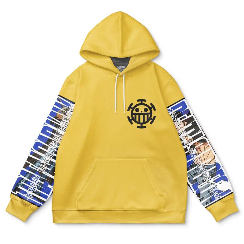 Trafalgar D. Law One Piece Streetwear Hoodie - Ape Zip Hoodie - Hoodies Japanese Anime Style Zip Up Hooded Sweatshirts Men Women Fashion Y2k Oversized Pullovers