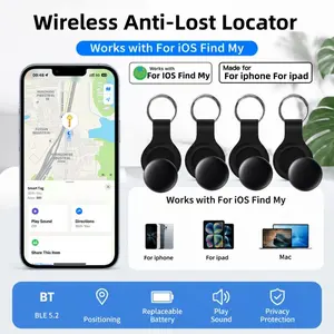 Air Tracker Tag - 2/4 Pack (for iOS), Bluetooth-compatible Finder for Apple Find My, Real-Time Precision Location, Replaceable Battery, Wireless Key Finder, Item Locator