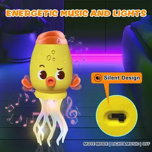 Viral Musical Dancing Octopus Baby Toy - Interactive LED Lights & Sound Effects, Cute Moving Plush Sensory Toddler Toy, Perfect Birthday Gift for Kids