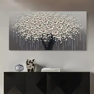 Modern Abstract Golden Tree Flower Canvas Painting Art Minimalist Wall Art Picture for Living Room Decoration with Frame 24x36 Inches clippers poster Print Bathroom Attack On Titan Eco-Friendly decor unframed