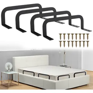 4PCS Mattress Retainer Bar for Adjustable Bed Keep Mattress Stopper from Sliding Slide Mattress Holder in Place Metal Mattress Stabilizers for Wooden Bed Frame