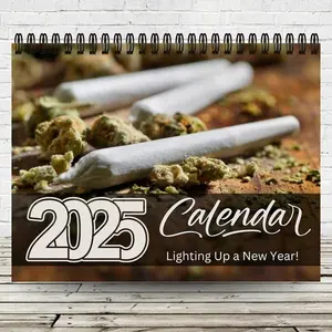 2025 Cannabis Calendar | 12 Month Calendar | Weed Calendar | Stoner Calendar | 2025 Marijuana Calendar