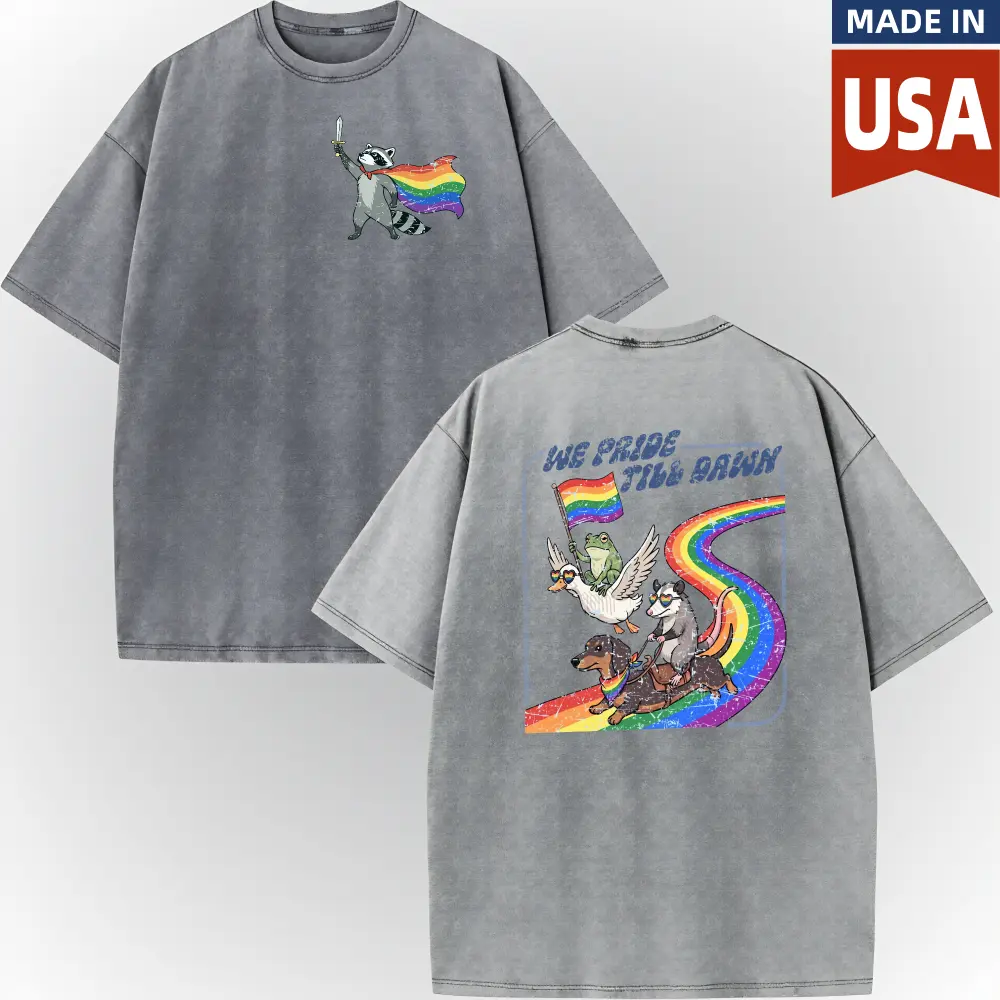 Pride Month Shirt, We Pride Till Dawn Shirt, Rainbow Tee  - Double Sided Printing - Unisex Tees #   Pride Month #   TikTokMadeMeBuyIt #   TikTokShop