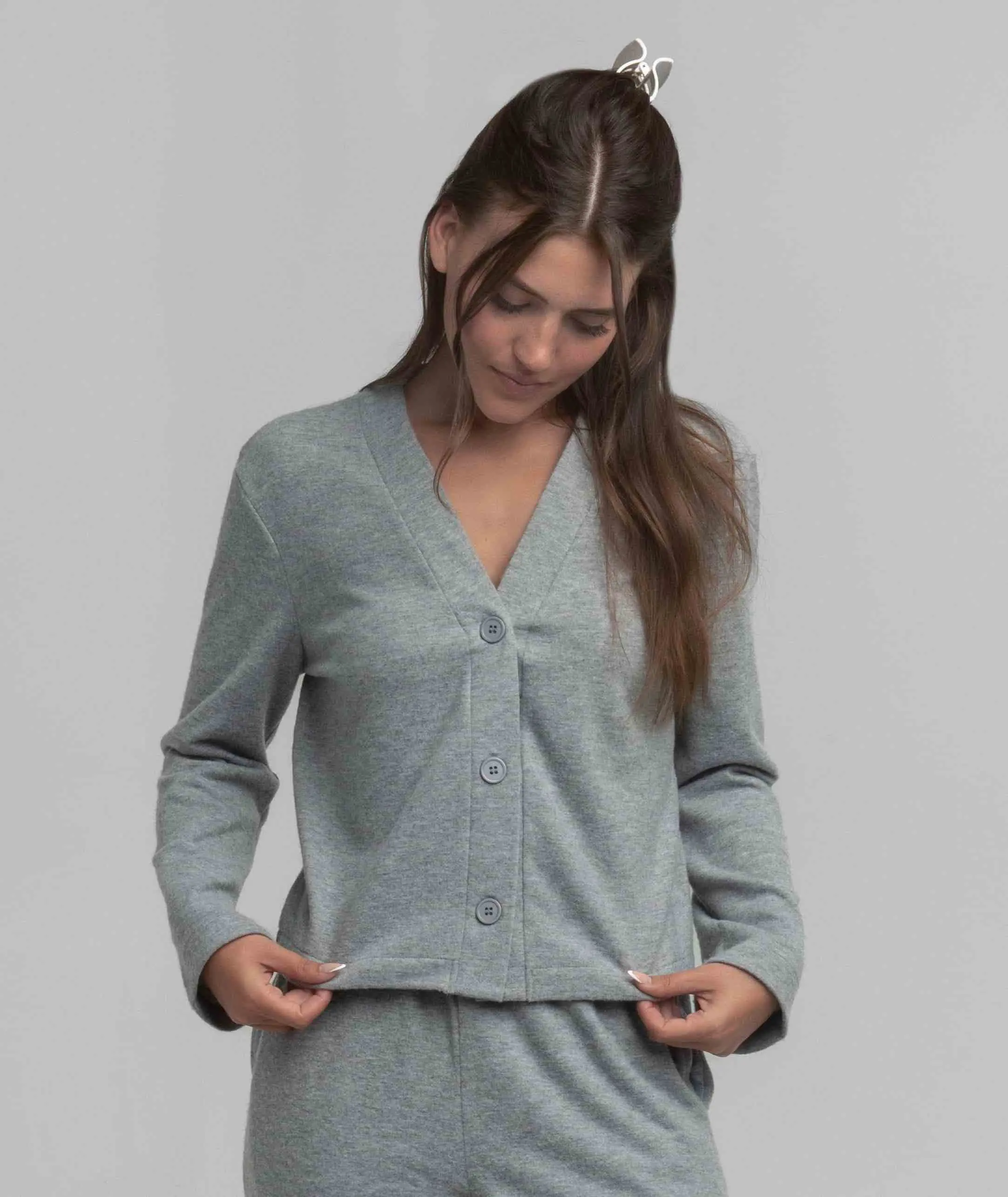 Cozy Cloud Cardigan - Harbor Slate