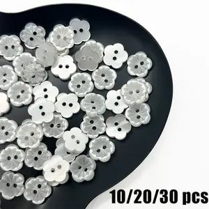 Plum Blossom Two-Hole Buttons, Handmade Decorative Buttons, Sewing Craft Supplies, Fashion Clothing, DIY Projects, Colorful Artifacts