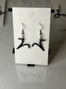 Aries Zodiac Sign 3D Printed Earrings