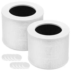 2 Pack Core Mini Filter H13 True HEPA Filters for LEVOIT Core Mini Core Mini-P Air Purifier Replacement Filter 3-in-1 HEPA, High-Efficiency Activated Carbon, Replace Part Core Mini-RF