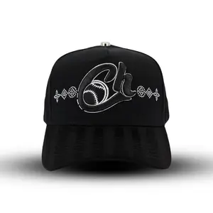 CH Diamantado GDL CAPS One Size Black Hat with Unique Diamond Design and Text Emblem No Attributes Specified