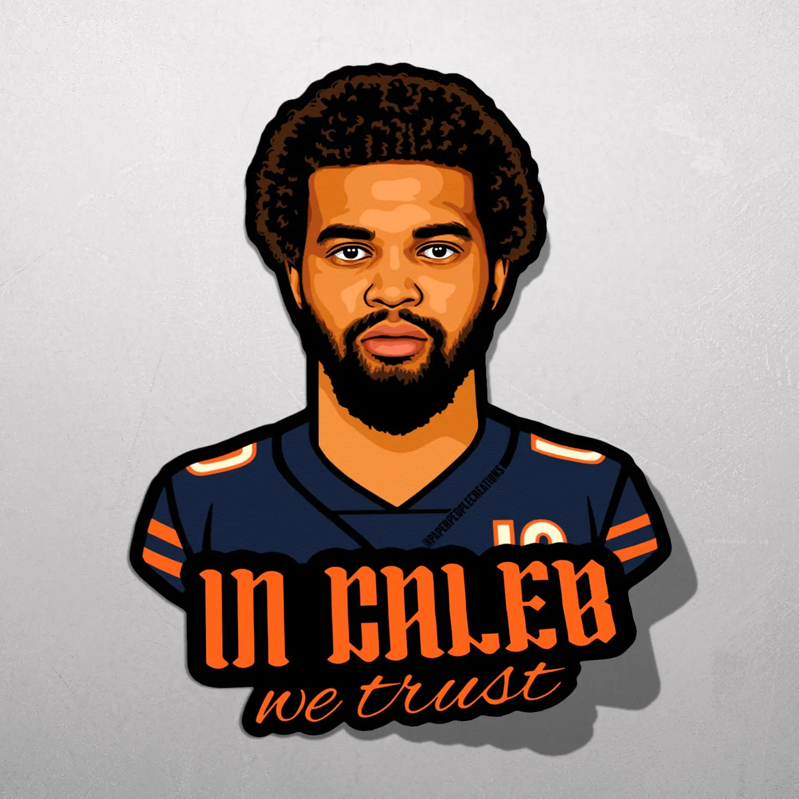 Caleb Williams Sticker - Bears Football Waterproof Decal for Chicago Sports Fans