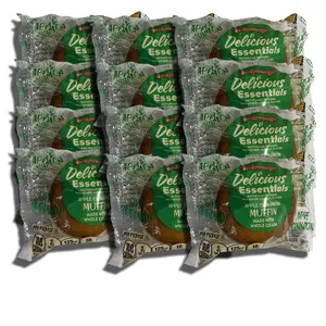 Delicious Essentials Apple Cinnamon Muffins Individually Wrapped, Baked by Otis Spunkmeyer | Value Pack of 12