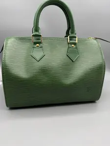 Pre-owned Louis Vuitton Epi Leather Tote Bags Epi Speedy 25 Borneo Green