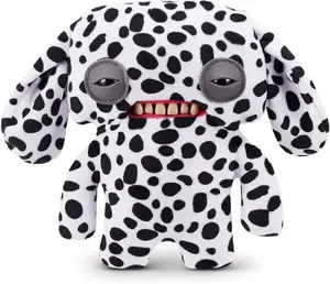 Zuru Fuggler Funny Ugly Monster Plush Toy - 9 in Butt Ugly Pets (Annoyed Alien - Dalmatian)