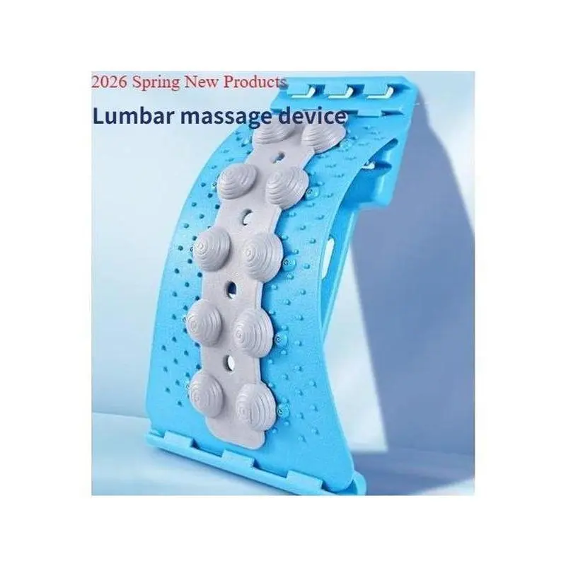 Acupressure Back Stretcher - Lumbar Focus, Supportive Posture Corrector for Pain Relief, Adjustable, Portable Spinal Decompression Tool for Fitness Ab Training, Unisex