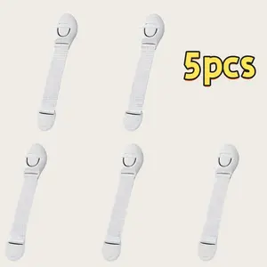Child Safety Cabinet Lock, Baby Proof Drawer Door Lock, Anti-Hand-Catch Strap, 5/10/15/20pcs, Infant Safety Protector