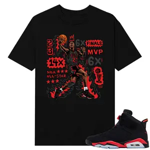 Unisex T-shirt To Match Sneakers Jordan 6 Reverse Infrared - MJ-Flair. 100% Cotton for Casual Wear. Comfortable Summer Unisex T-Shirt to match Jordan Sneaker. Streetwear Style. urban outfitters