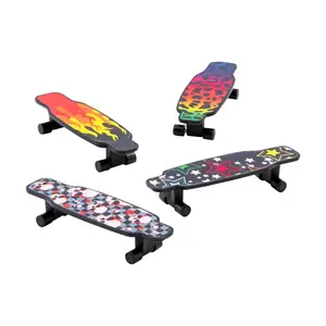 Mini Patterned Finger Deck Longboards - 36 Pc.