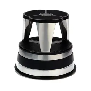 Cramer Inc -Kik Step Rolling Step Stool in Silver