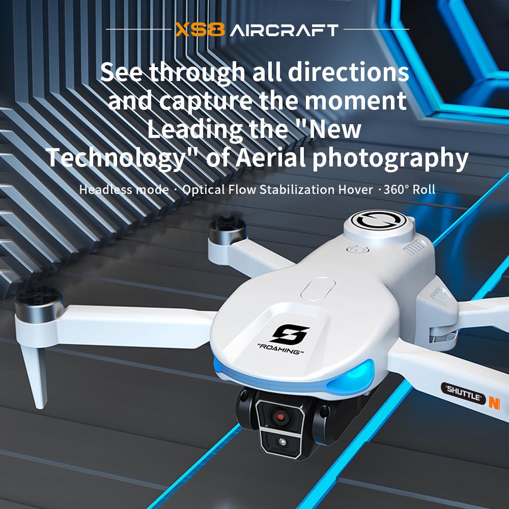 Drone with 4K  Dual Camera for Beginners, 1500m / 4921ft Long Range, Large Remote Screen & Body LCD Display, Brushless Motors, Optical Flow Stability, 2 Batteries Included