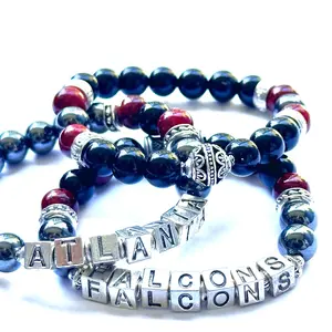 Atlanta Falcons Gemstone Bracelet Set