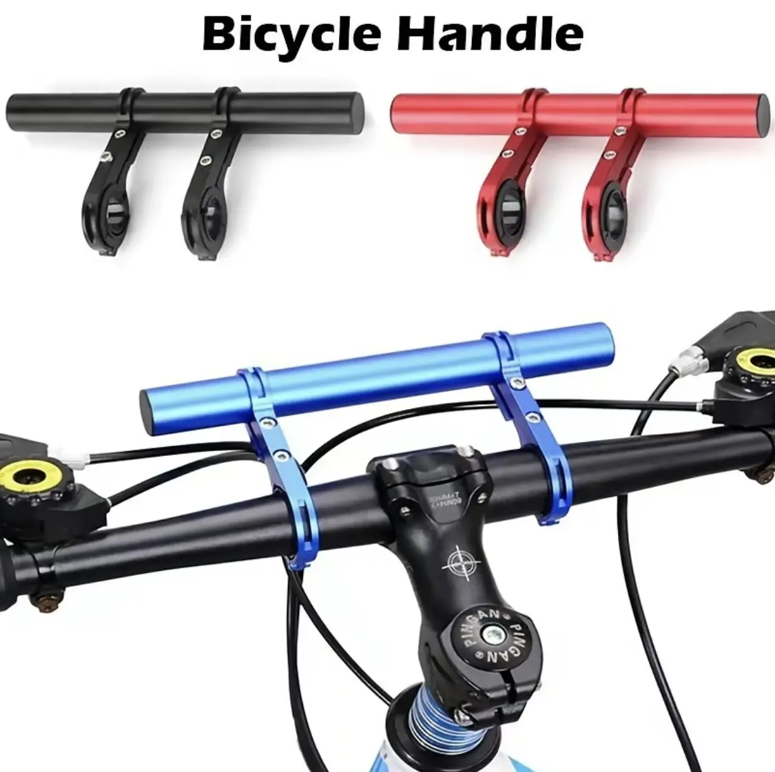 Aluminum Alloy Bike Handlebar Extender Shelf - Single/Double Bracket, Bolt-Mounted, Multifunctional Expansion Accessory for MTB Bikes, Fits Phone Liners & Sound Boxes
